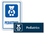 Pediatrics Door Signs