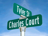 Civic Street Name Signs