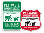 Pet Waste Signs