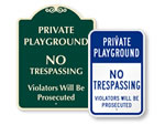 Private Park Signs