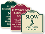 Designer Playground Signs
