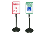 Parking Lot Signs on Portable Stand