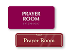 Prayer Room Signs