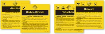 Pre Printed ANSI Lables by Chemical Title