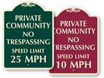 Private Community Speed Limit