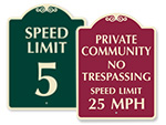 Private Community Speed Limit Signs