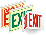 Projecting & DropCeiling Exit Signs