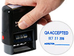 Quality Control Stamps Help Maintain High Calibration Standards.