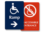 Ramp Signs for Doors and Hallways