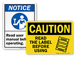 Read Manual Signs