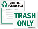 Recyclable Waste Signs