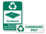 Recycle Cardboard Signs