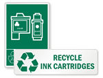 Recycle Print Cartridges and Toner Signs