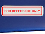 For Reference Only Labels