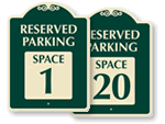 Reserved Parking Signature Signs