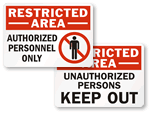 Restricted Area Labels
