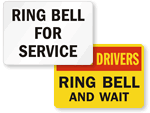 Ring Bell for Deliveries Signs