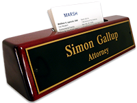 Rosewood Name Plates