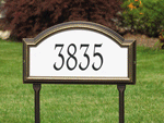 Routed Reflective House Number Signs