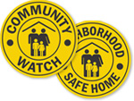 Safe Home and Community Watch Stickers