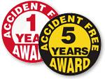 Award Stickers for Safe Work Label