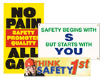 Safety Banners   Quality and Teamwork Banners