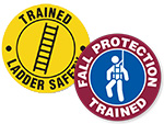 Scaffold Trained Hard Hat Stickers
