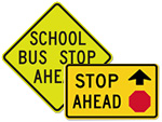School Ahead Signs