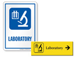School Laboratory Signs