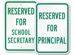 School Parking Signs by Title