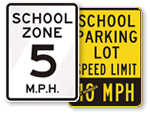 School Speed Limit Signs