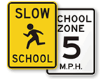 School Traffc Zone Signs