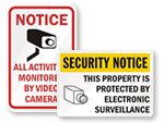 Video Surveillance Signs