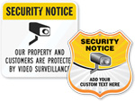 Security Notice Signs