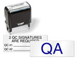 Self Inking QC Stamps