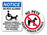 Service Animal Signs