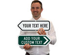 Custom Arrow Shaped Metal Signs