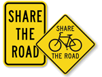 Share the Road Bike Signs