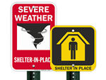 Shelter In Place Signs