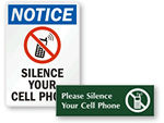 Silence Your Cell Phone Signs