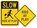 Slow Kids at Play Signs