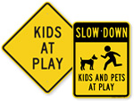 Kids At Play Signs
