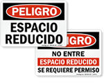 Spanish Confined Space Signs