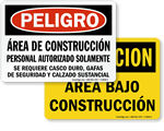 Spanish Construction Signs