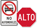 Spanish Road Signs