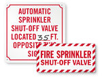 Sprinkler Shut Off Labels