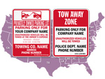 State by State Tow Away Signs