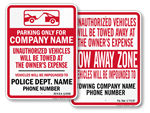 State Tow Away Signs