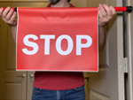 Stop Sign Barricades for Doors