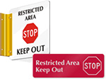 STOP Signs for Doors & Floor